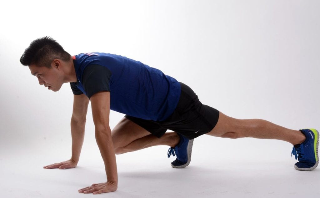 Bodyweight at home plank exercise